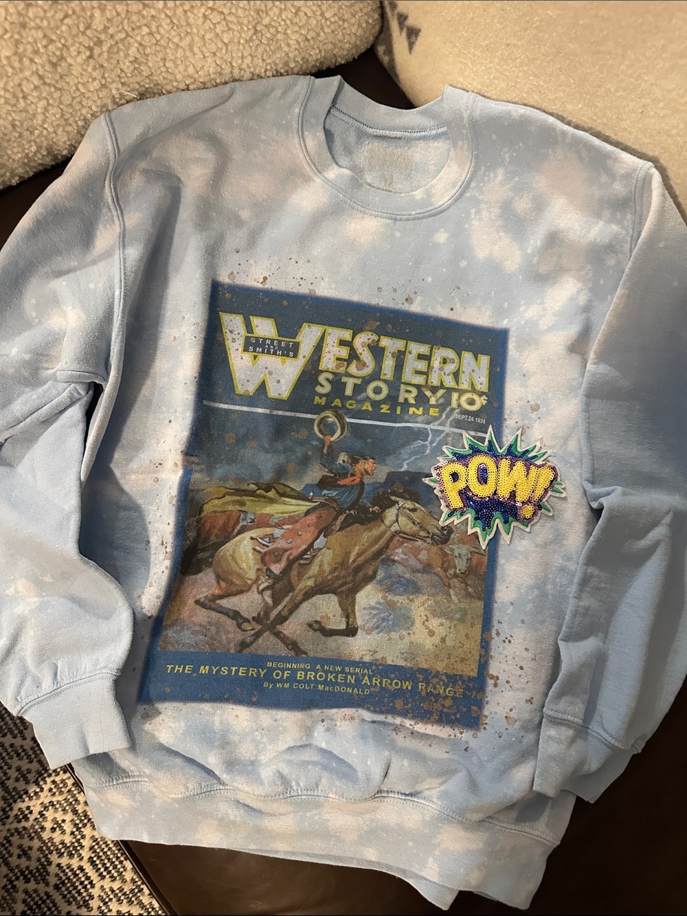 Gina Tees Western Pullover Sweatshirt